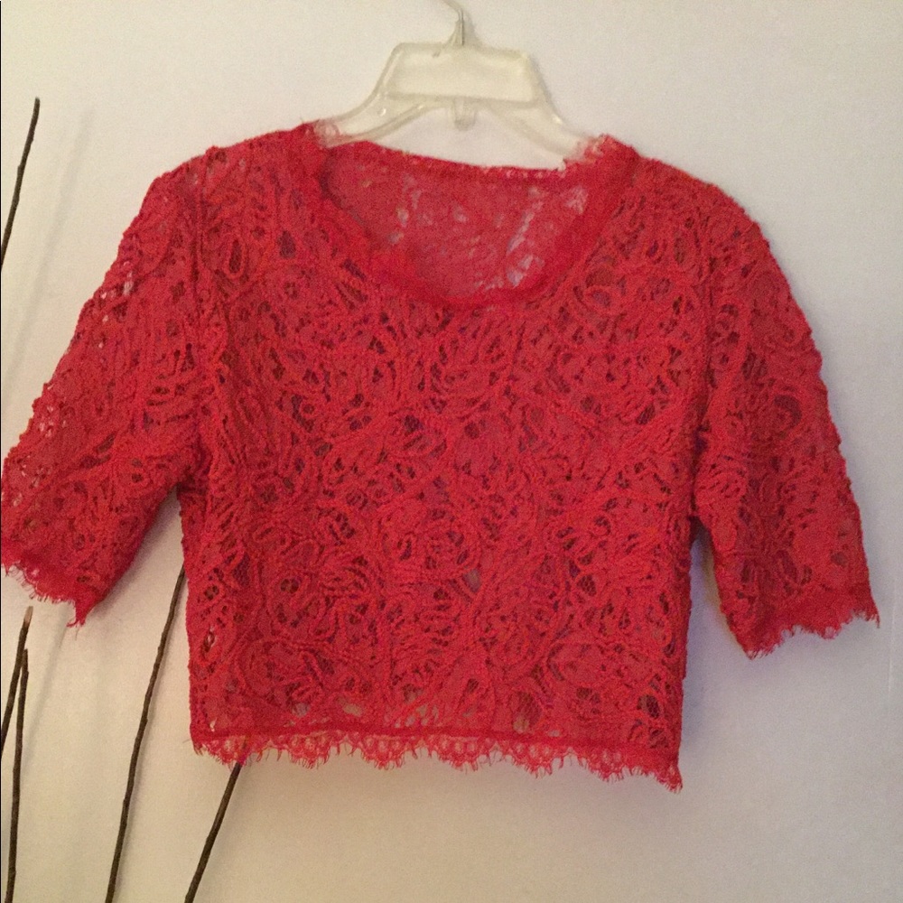 Lace crop top